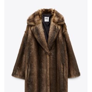 Buying!! Zara faux fur coat limited edition